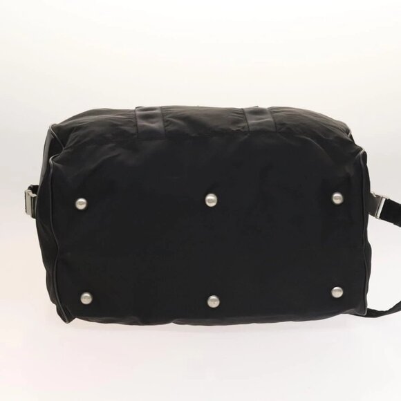PRADA Boston Bag Nylon 2way Black Silver Auth bs28231 - Picture 5 of 14